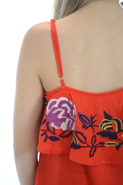 Red Rush One Shoulder