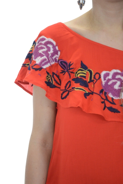 Red Rush One Shoulder