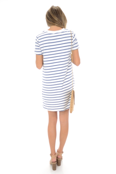 Lou Striped Dress, Blue
