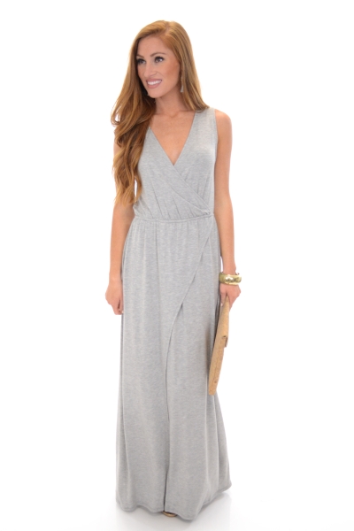 Simply Wrapped Maxi, Gray