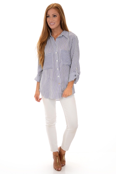 Button Up Butter Cup Blouse