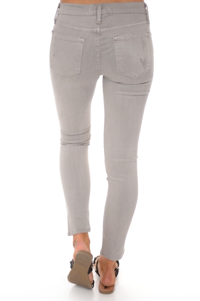 Karlie Distressed Jeans, Gray