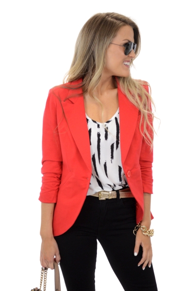 Nine to Five Blazer, Red