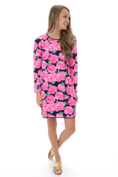 Coralie Terry Dress, Pink Floral