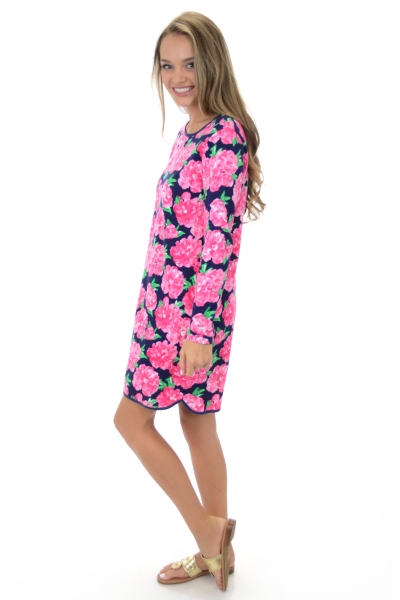 Coralie Terry Dress, Pink Floral