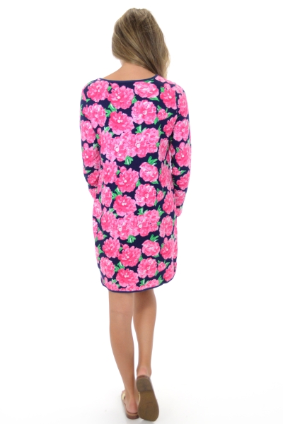 Coralie Terry Dress, Pink Floral - Sale - The Blue Door Boutique