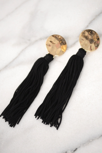 Lightweight Long Tassels, Black