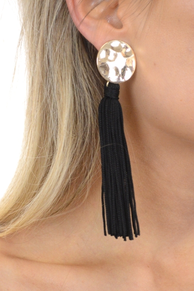 Lightweight Long Tassels, Black