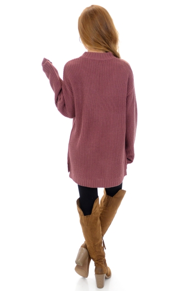 Cut Out Sweater, Rose