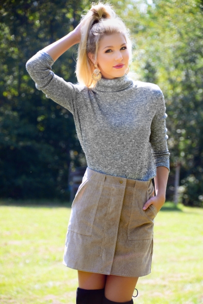 Sand Dune Corduroy Skirt