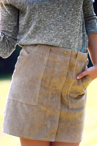 Sand Dune Corduroy Skirt