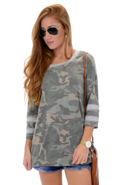 Varsity Camo Tee