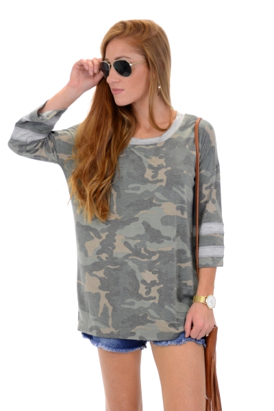 Varsity Camo Tee
