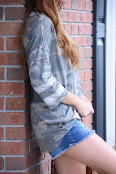 Varsity Camo Tee