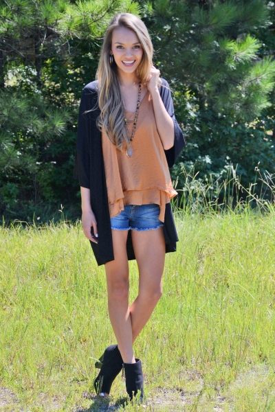 Satin Cami, Caramel