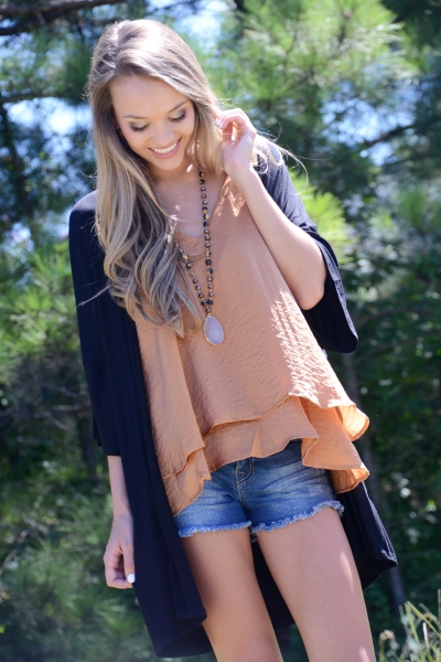 Satin Cami, Caramel