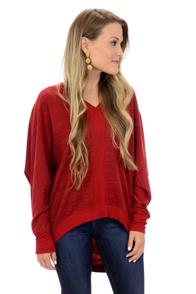 Center Stage Sweater, Red