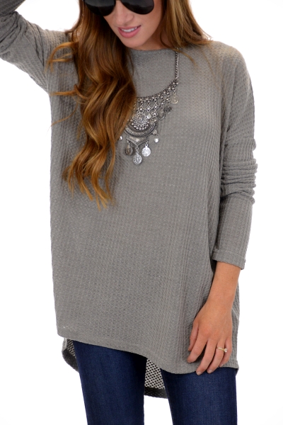 Laced Back Thermal, Taupe