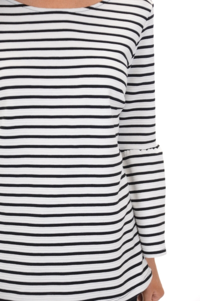 Structured Stripes Top