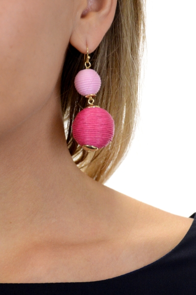 Trendy Double Earring, Pink
