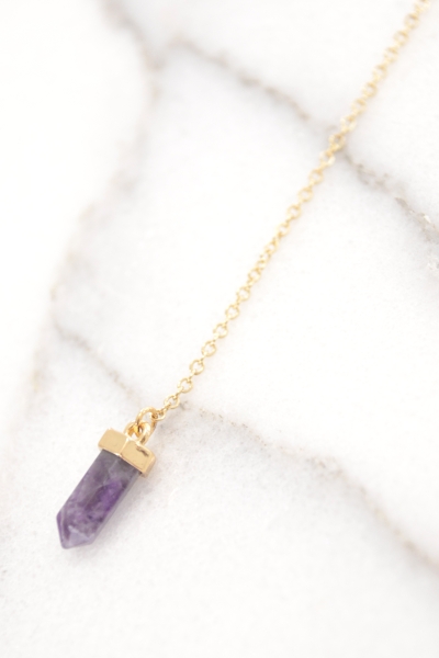 Pretty Purple Layer Necklace
