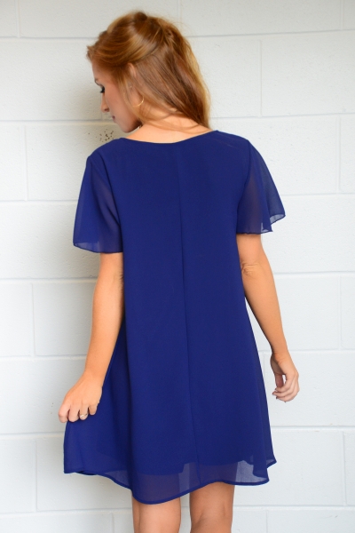 Fly With Me Frock, Navy
