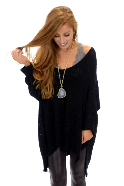 Cuff It Sweater, Black