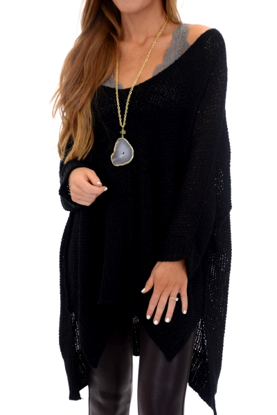 Cuff It Sweater, Black