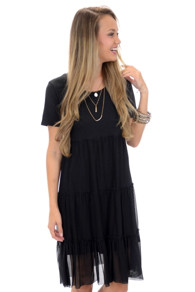 Witchy Woman Dress, Black