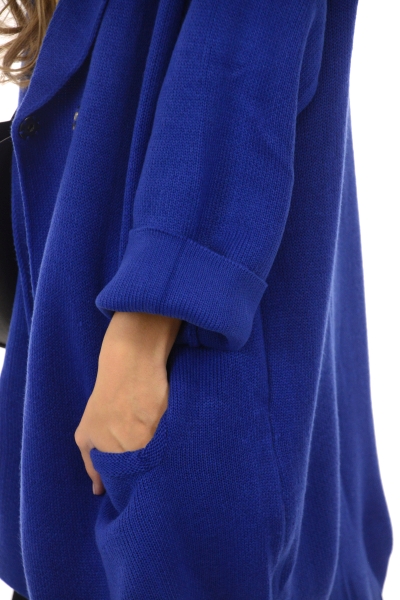 Blue Babe Sweater Coat