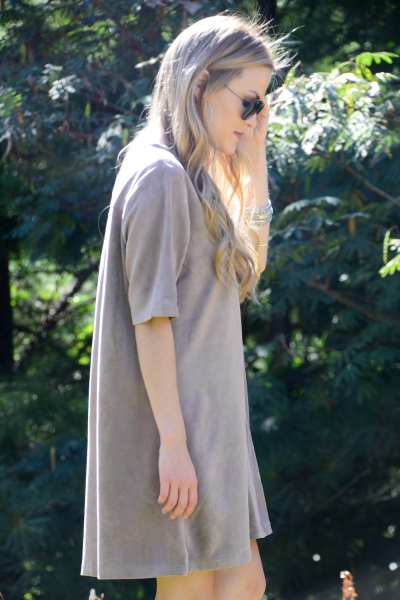 BUDDY LOVE Smith Suede Dress, Brown