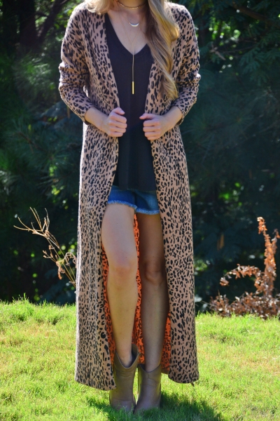 BUDDY LOVE Chic Cheetah Duster