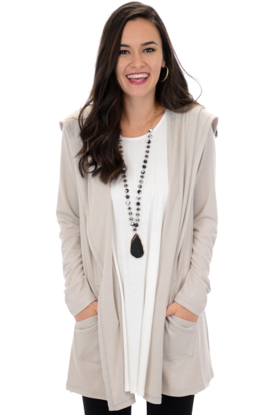 The Best Thing Tunic, Ivory - Bump Friendly - The Blue Door Boutique