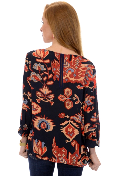 Geo Floral Blouse