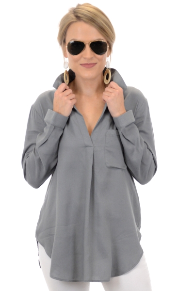 Grey Clouds Blouse