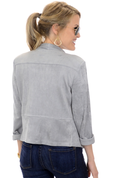 Suede Obsession Jacket, Grey