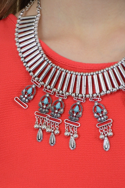 Ancient Wisdom Necklace, Silver