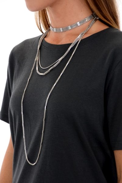 Meshwell Choker, Silver