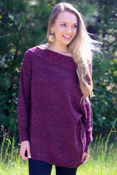 Alias Sweater, Merlot