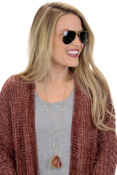 Rustic Chenille Cardigan