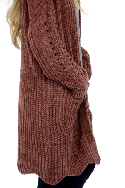 Rustic Chenille Cardigan