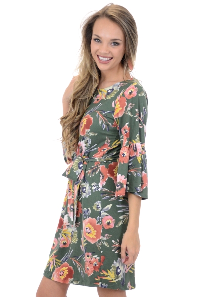 Soft Knit Floral Dress