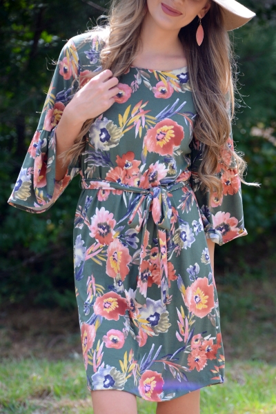 Soft Knit Floral Dress