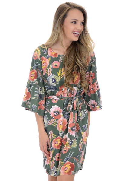 Soft Knit Floral Dress