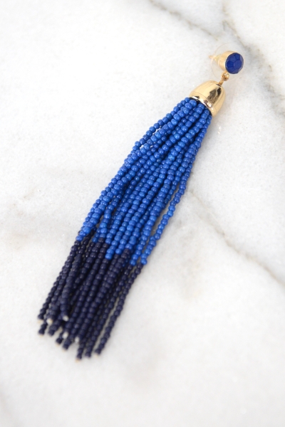 Double Dipped Tassel, Navy