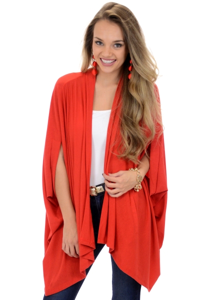 Lovely Day Cardi, Red