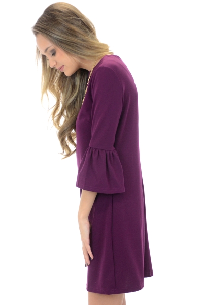 Anywhere Shift Dress, Eggplant