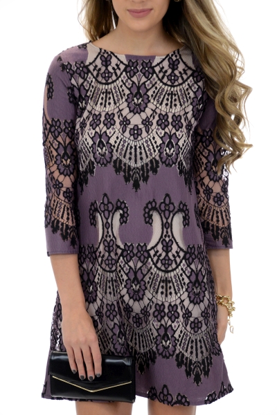 Violet Lace Dress