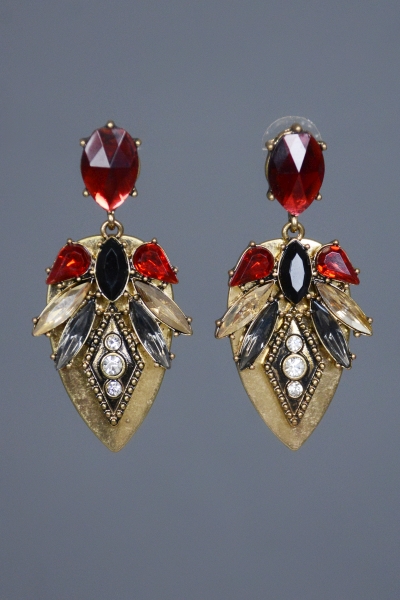 Red-dy to Dance Earring