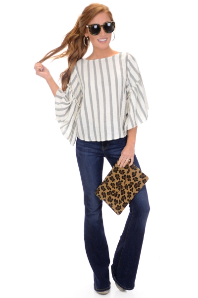 Striped Spell Top